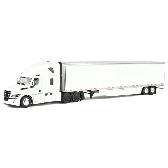 First Gear DCP 1/64 Freightliner Cascadia Fifth Generation Raised Roof Sleeper Semi Truck, 53ft Utility Trailer 60-0287