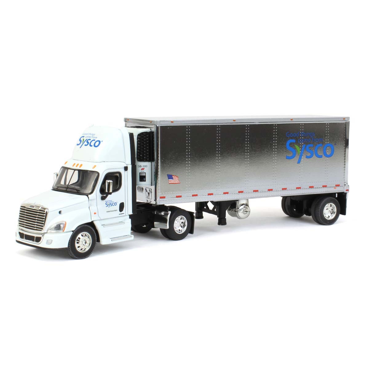 Die-Cast 1/64 Freightliner Cascadia Day Cab & Wabash Pup Trailer by ...