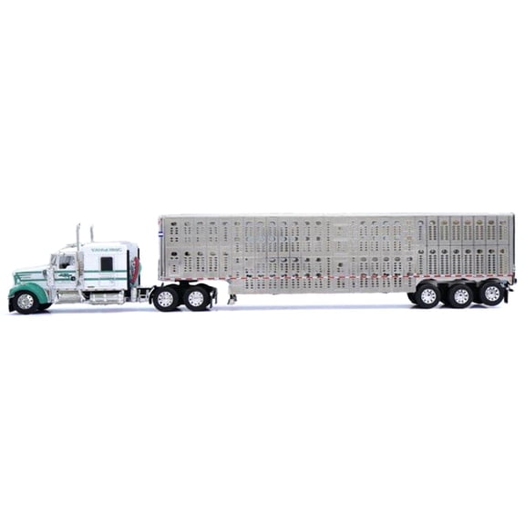 First Gear DCP 1/64 Kenworth Truck with Wilson Livestock Trailer, V-Y Trucking 60-1955