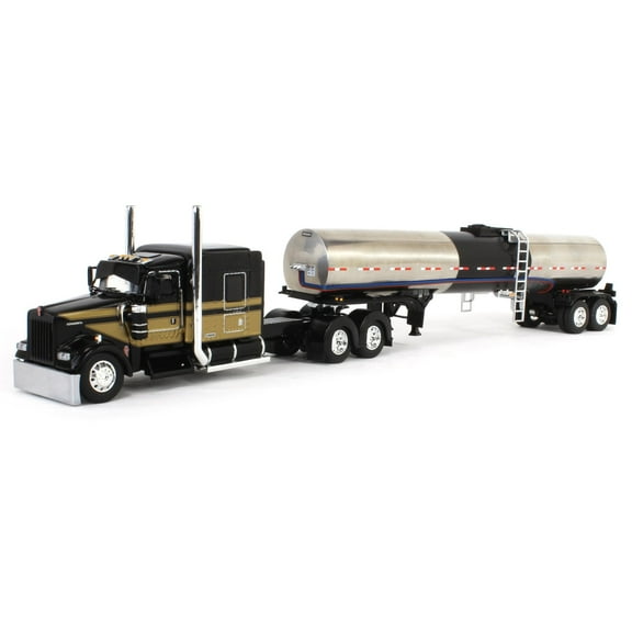 First Gear DCP 1/64 Kenworth W900L 72in Aerocab Flattop Sleeper & Brenner Food Grade Tanker 60-2080