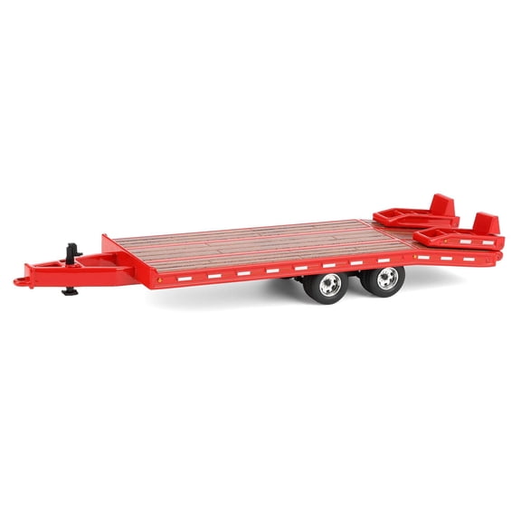 First Gear DCP 1/64 Scale Beavertail Equipment Trailer Red Finish with Chrome Rims 60-1986