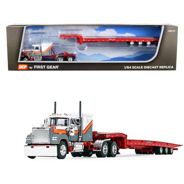 Mack Super-liner 60 Sleeper Cab Truck With Talbert 5553ta Tri-axle Mack Super-liner 60 Sleeper Cab Truck With Talbert 5553ta Tri-axle