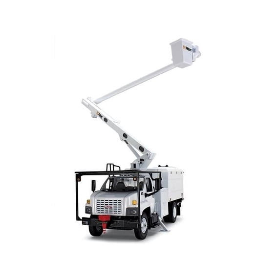 GMC C7500 Tree Trimming Truck White "Altec" 1/34 Diecast Model by First Gear
