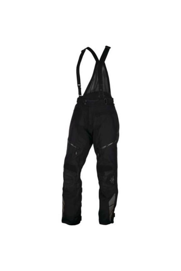 First Gear 525841 Kilimanjaro 2.0 Mens Textile Motorcycle Pants, Black - Size 38 Tall