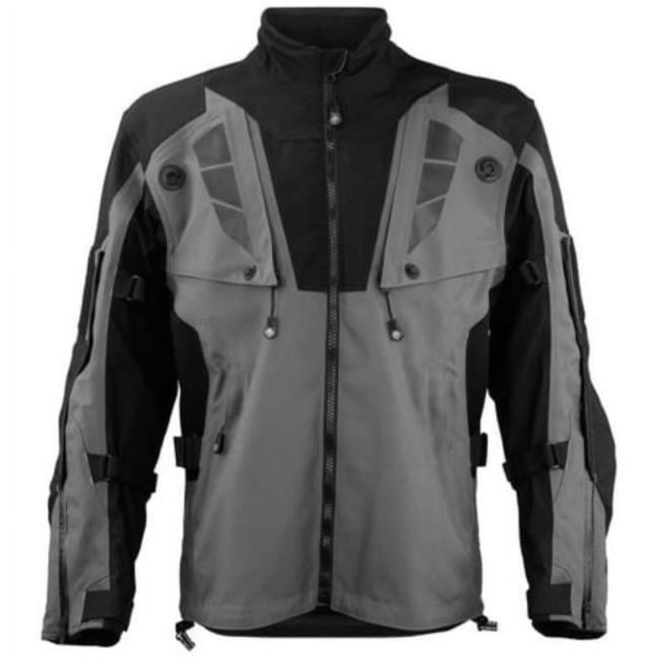 First Gear Rogue XC Pro Mens Textile Motorcycle Jacket, Gray Extra