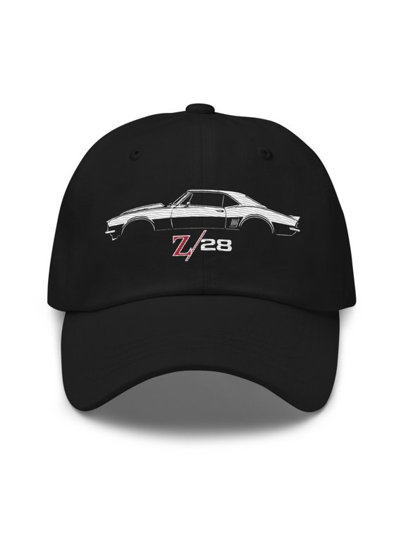 First Generation 1967 Camaro Z28 Dad hat for Chevy Muscle Car Owners Enthusiasts Cap (Black)