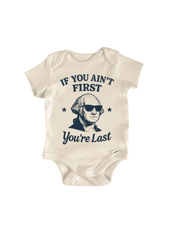 First George Washington July 4Th - Baby Bodysuit