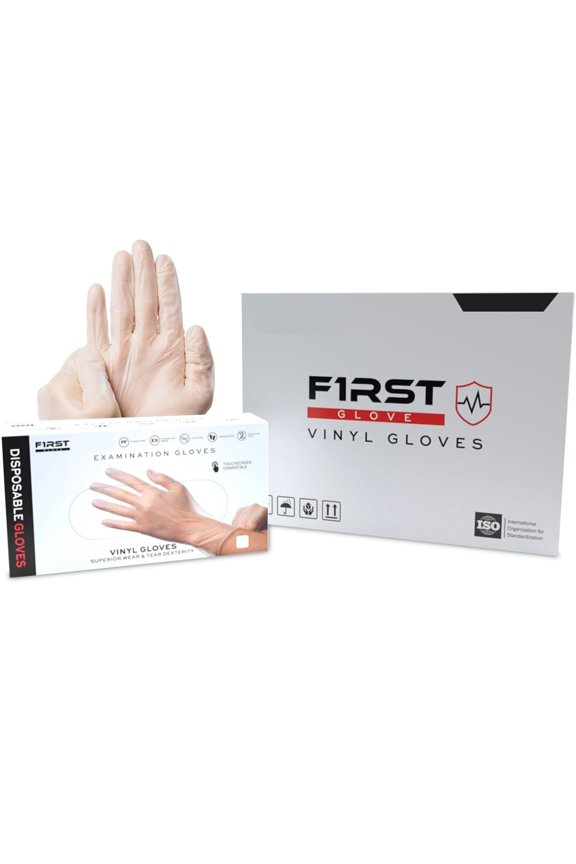 Clear Vinyl Disposable Gloves X-Large 1000 ct. - Food Safe Disposable Gloves, Disposable Cleaning Gloves, Micro Textured Gloves for Enhanced Grip, Latex Free Gloves
