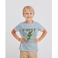 thumbnail image 1 of First Grade Camo Lightning Bolt T-Shirt for Boys – Back to School Graphic Tee, 1 of 2