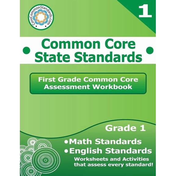 First Grade Common Core Assessment Workbook: Common Core State Standards, (Paperback)