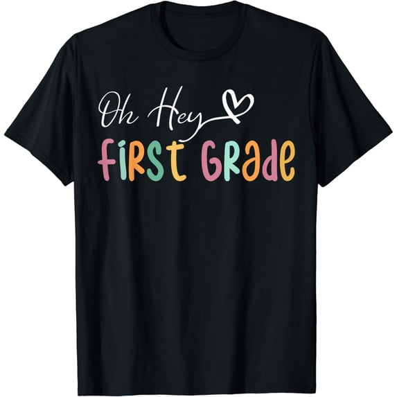 First Grade, Cute 1st Grade Team T-Shirt Black Medium