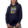 thumbnail image 1 of First Grade Dude, Back-To-School, Navy Blue Hooded Sweatshirt or Hoodie, 2XL, 1 of 5