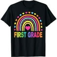 thumbnail image 1 of First Grade Rainbow Girls Boys Teacher Team 1st Grade Squad T-Shirt, 1 of 5