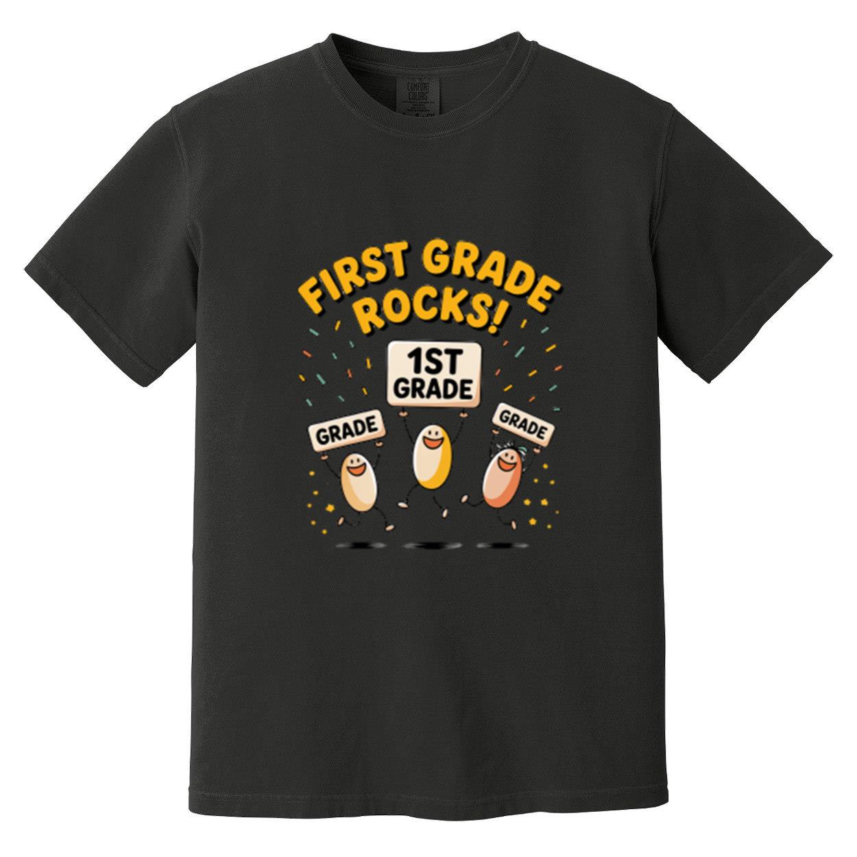 Silly First Grade First Grade Rocks Funny Back To School Student Teacher Gift Comfort ...