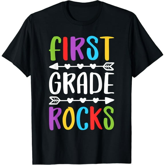 First Grade Rocks T-Shirt 1st Grade Back To School Shirt T-Shirt