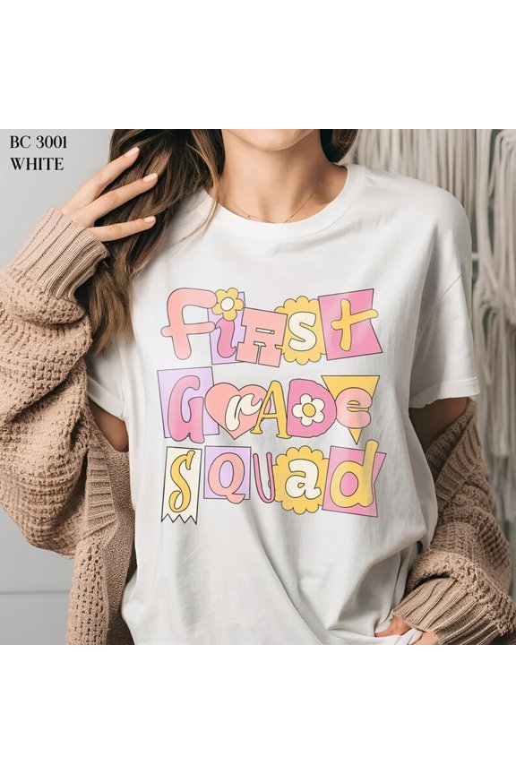 First Grade Squad Shirt, First Grade Teacher Team Shirt, First Grade Shirt, st Grade Elementary Teacher School Gift, Birthday Teacher Tee
