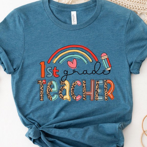 First Grade Teacher Shirt, 1St Grade Teacher Shirt, First Day Of School Shirt, Back To School Shirt, First Grade Shirts, Teacher Shirt Unisex S-5XL Hot Trending Shirt, Vintage Birthday Gift