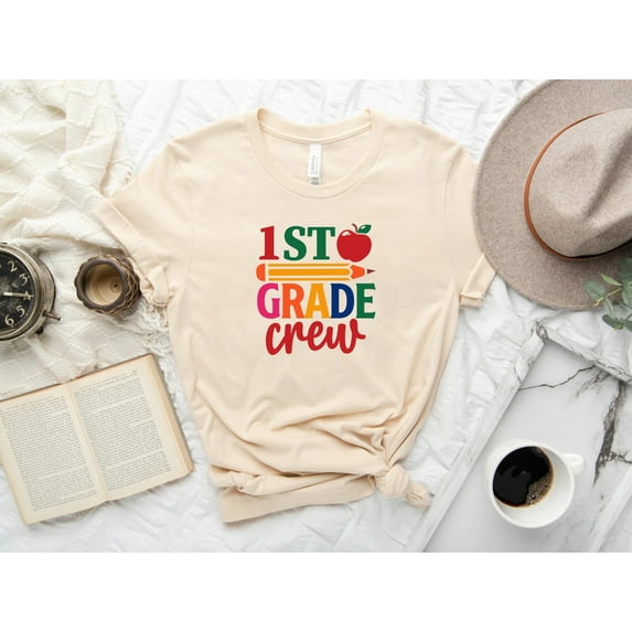 First Grade Teacher T-Shirt, Teacher Grade Gift, 1st Grade Crew Tee, First Grade Tee, 1st Grade Team, Teacher Squad Shirts