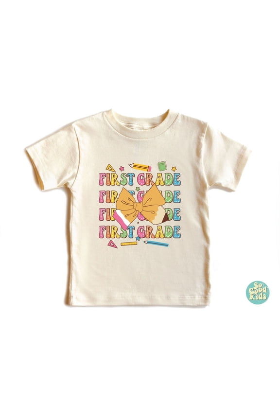 First Grade Tshirt, Back To School Shirt, Cute Back To School Outfit, First Day Of School Tee, Toddler Youth Kids Clothing, 1St Grade Shirt, New Born, Baby Shower Gift, New Parents Gift