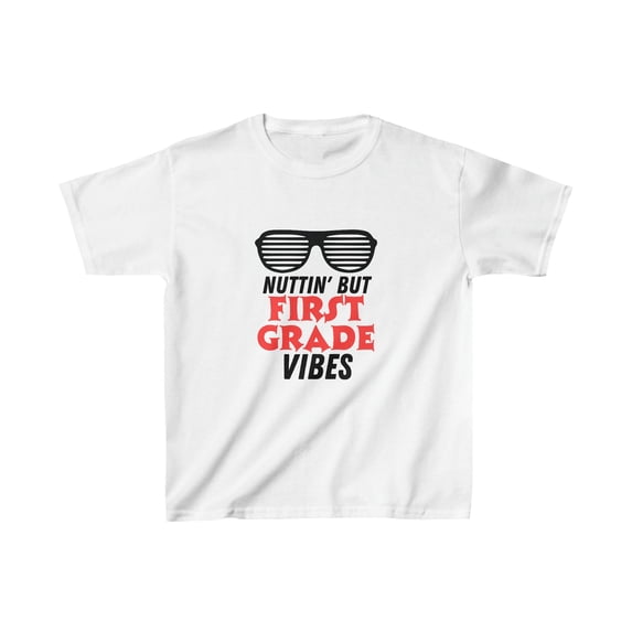 First Grade Vibes T Shirt Back to School Kids First Day of School Boy Girl