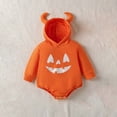 thumbnail image 1 of First Halloween Baby Girl Boy Outfit Long Sleeve Hoodie Romper Newborn Girl Boy Clothes Winter, 1 of 8