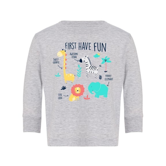 First Have Fun Long Sleeve Toddler -Image by Shutterstock,  3 Toddler