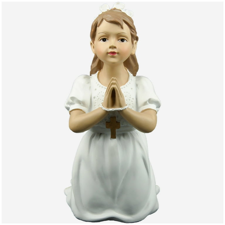 First Holy Communion Gifts for Girls H Praying Girl Statue