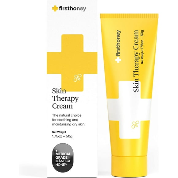 First Honey Manuka Honey Therapy Cream for Dry and Itchy Skin, Natural and No Fillers, 1.75 oz