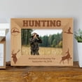 thumbnail image 1 of First Hunting Trip Personalized Wooden Picture Frame-6" x 4" Brown Horizontal, 1 of 1