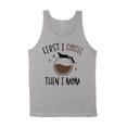 thumbnail image 1 of First I Coffee Then I Mom Tank Top Unisex X-Small Grey, 1 of 5