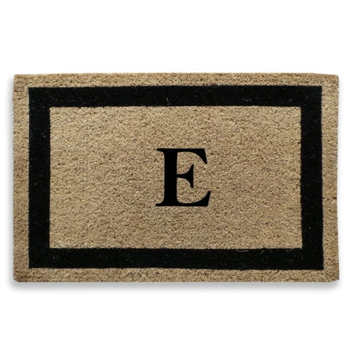 A1 Home Collections LLC Classic Border Monogrammed Doormat