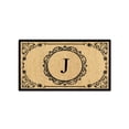 thumbnail image 1 of Darby Home Co Albertina Engineered Anti Shred Treated Decorative Border Monogrammed Doormat, 1 of 7