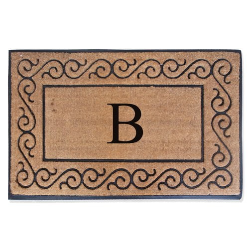 Darby Home Co Albertina Monogrammed Double Doormat
