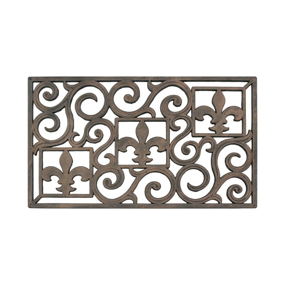 A1HC Rubber Grill Doormat for Outdoor and Indoor Welcome Mats, Hand Finished Unique Bronze Door Mat-18" x 30"