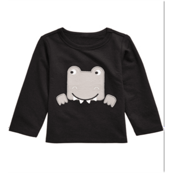 First Impressions Baby Boy's Dino Print T-Shirt Black Size 6-9 Months
