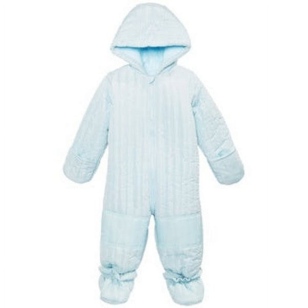First Impressions Baby Boys Hooded Footed Bunting Snowsuit Various Color 6 9 MO Glacier Stream