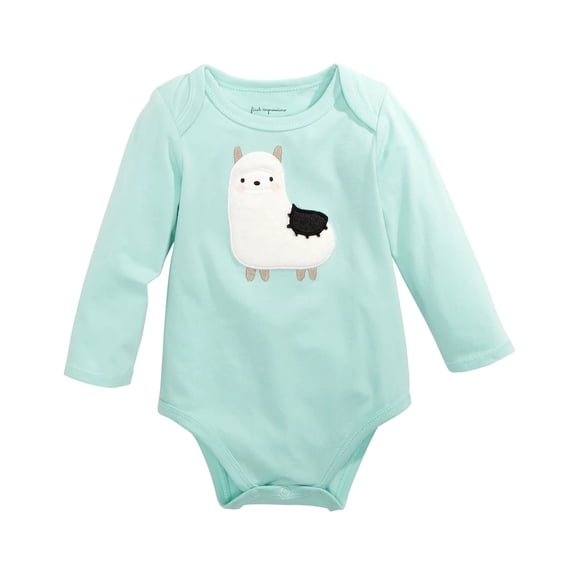 First Impressions Baby Boys Llama Bodysuit Green Size 3-6MOS