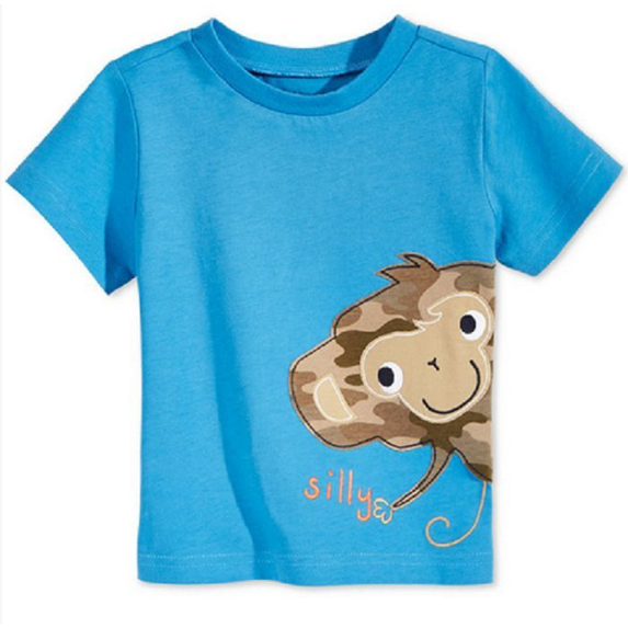 First Impressions Baby Boys' Silly Monkey T-Shirt, Only at Macy's, Blue,Size 12M