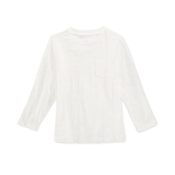 First Impressions Baby Boys Textured Cotton T-Shirt Angel White 12 Months