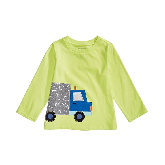 First Impressions Baby Boys Truck-Print T-Shirt,Citron Freeze,3-6 Months