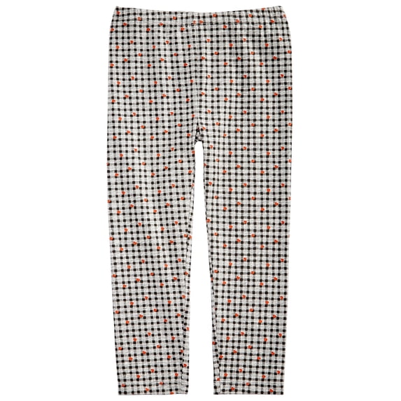 First Impressions Baby Girls Checkered-Print Leggings (Heather Storm, 12 Months)