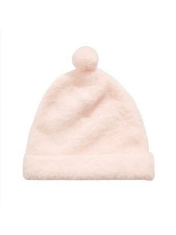 Baby Girls Fleece Hat Pink 0-6