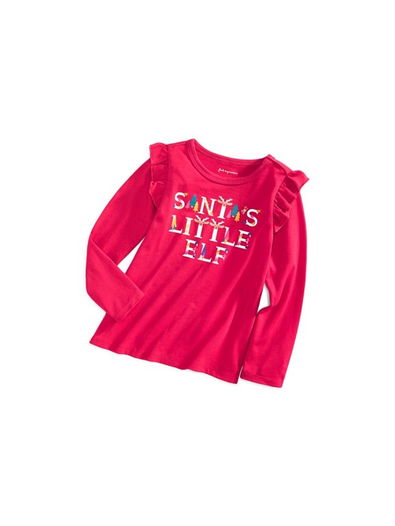 Baby Girls Santas Elf Top Cherry Red 24 months
