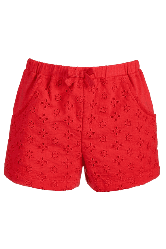 CHERRY FLAME Baby Girls Eyelet Shorts, US 6-9 Months
