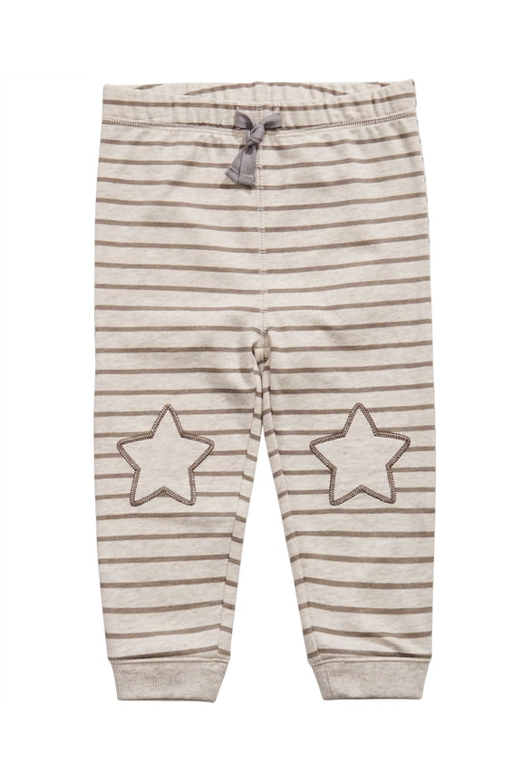 Infant Boys Striped Star Patch Jogger Pants