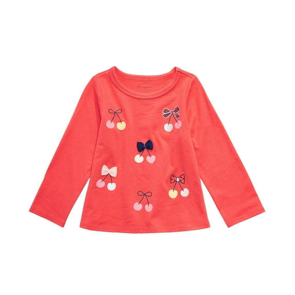 First Impressions Infant Girls Cherries Print Cotton T-Shirt