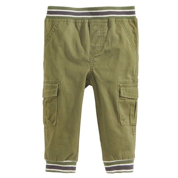 First Impressions Jogger Pants Baby Boys Cargo Pants (3-6 Monthsx7, Green)