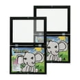 thumbnail image 1 of First Impressions Kids Interchangeable Artwork Frame with Storage, 2 Pack, Easy to Change Front Opening, Holds Multiple Pieces, WAll or Tabletop Display, Black 9 x 12, 1 of 7