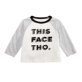 thumbnail image 1 of First Impressions Toddler Boy's This Face Print Cotton T-Shirt White Size 3T, 1 of 3