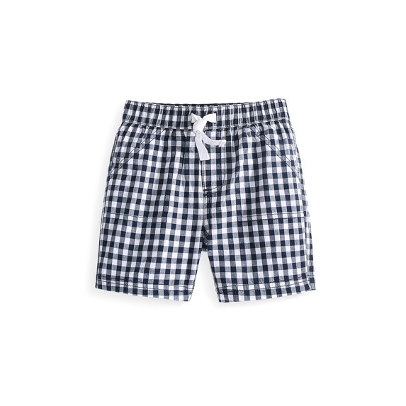 First Impressions Toddler Boys Gingham Shorts Navy Nautical 3T